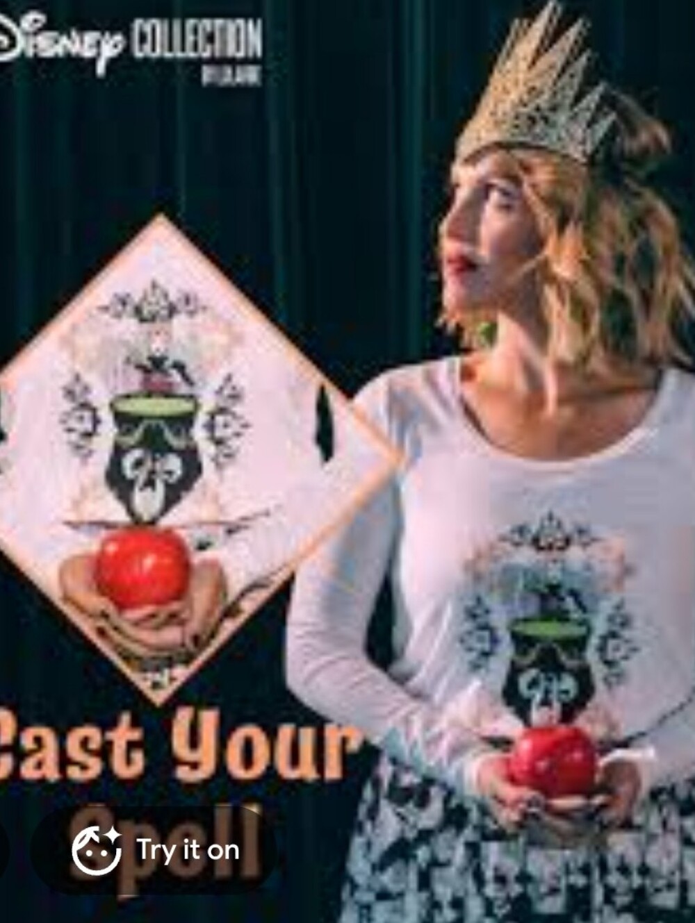 LuLaRoe Disney Maleficent Villians White Short Sleeve Scoop Neck Tee Crest L